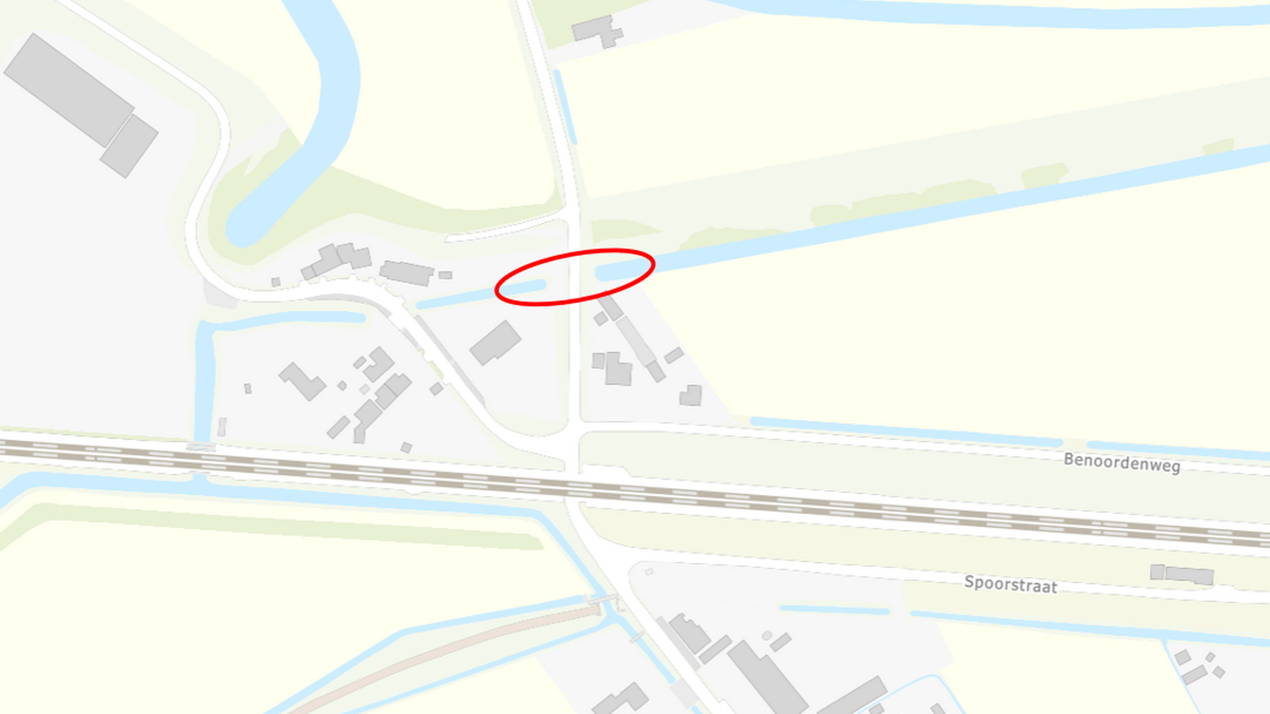 Kaart van werkzaamheden Domeinplaatweg in 's-Heer Arendske.rke