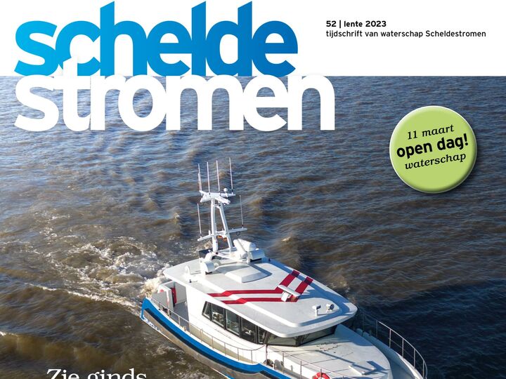 Cover van het lentenummer van tijdschrift Scheldestromen van 2023.