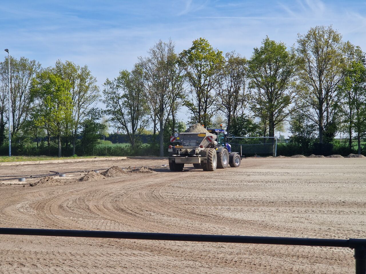 aanleg sportvelden