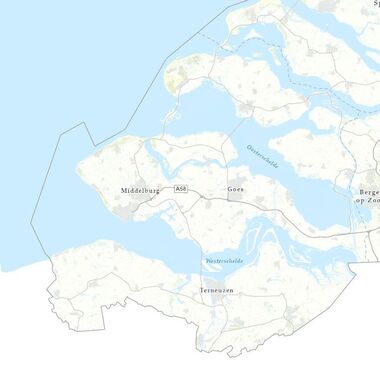 Kaart met informatie over grondwaterbeheer in Zeeland.